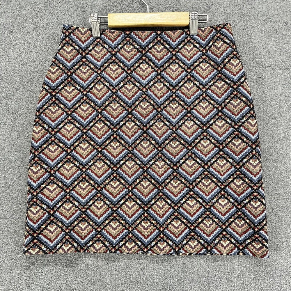Dunnes Mini Skirt Womens Size 12 Textured  colorful blue red‎ pink Black short